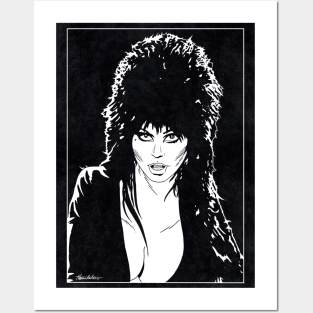 ELVIRA - MISTRESS OF THE DARK (Black and White) Posters and Art